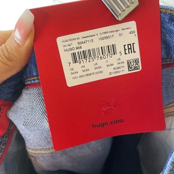 Hugo Blue Jeans 938 Tapered stretch denim - Picture 6 of 13